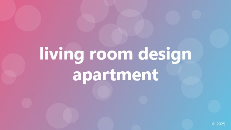 living room design apartment