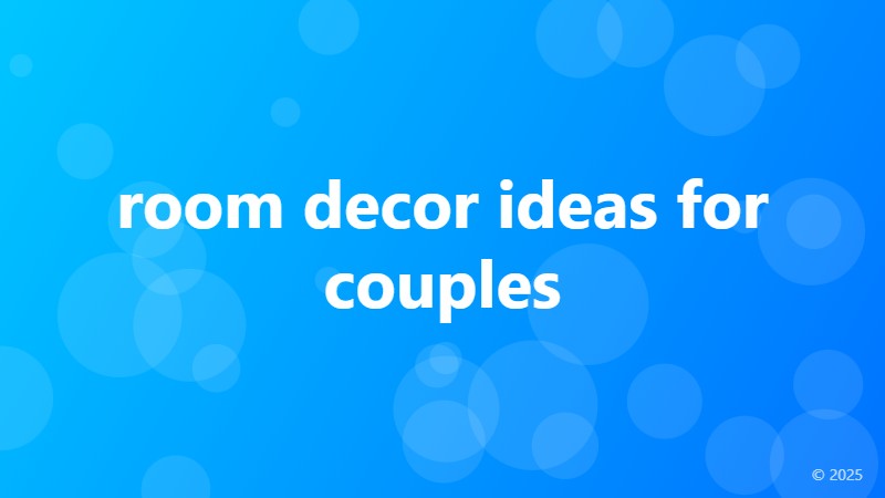 room decor ideas for couples