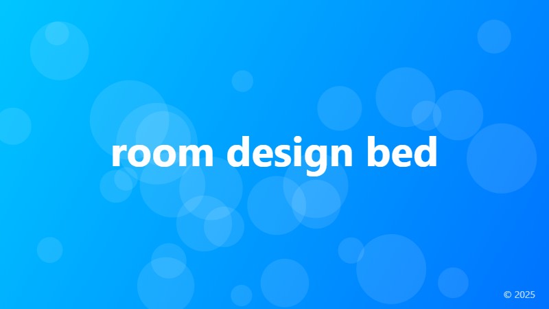 room design bed