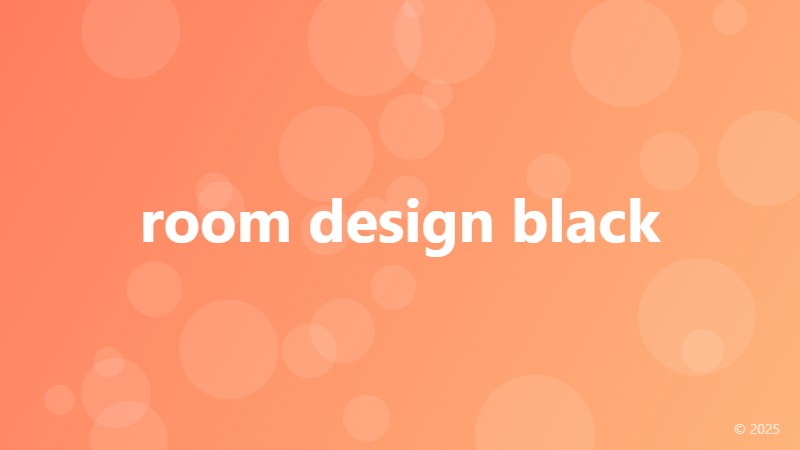 room design black