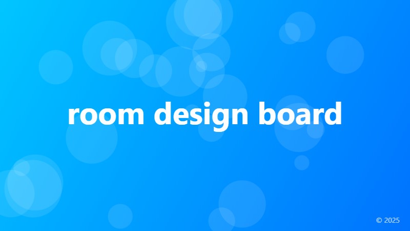 room design board