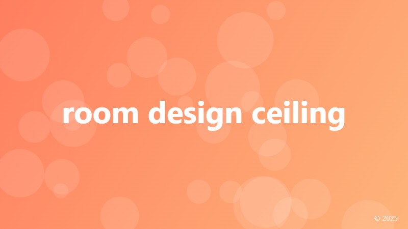 room design ceiling