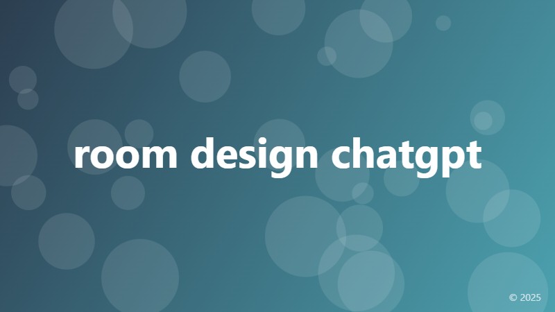 room design chatgpt