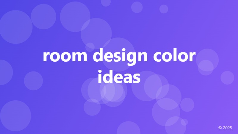 room design color ideas