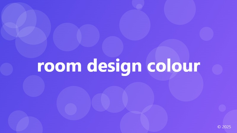 room design colour