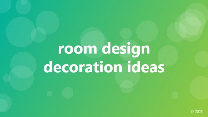 room design decoration ideas