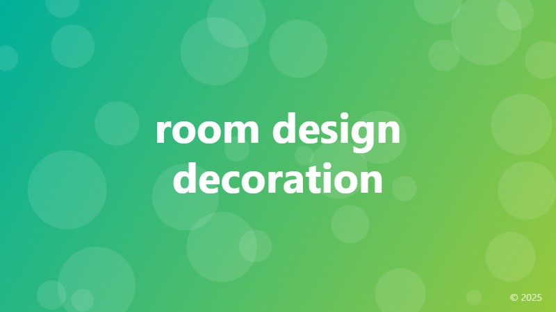 room design decoration