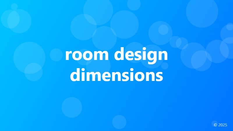 room design dimensions