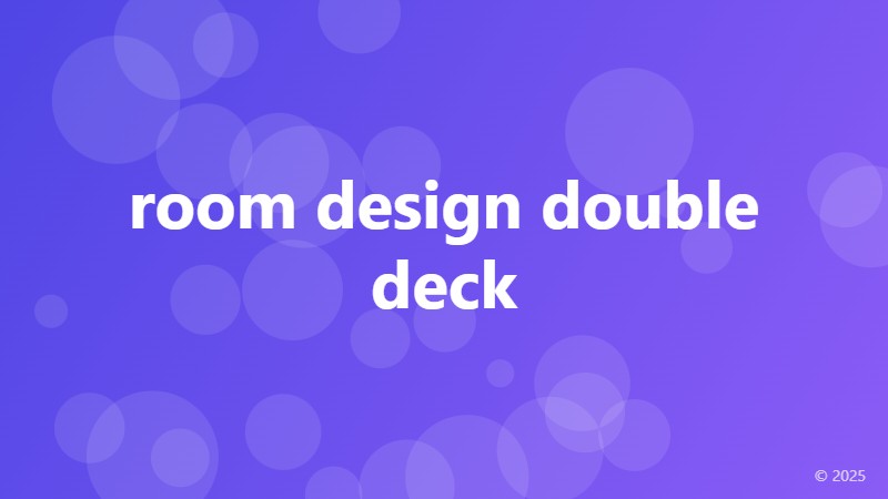 room design double deck