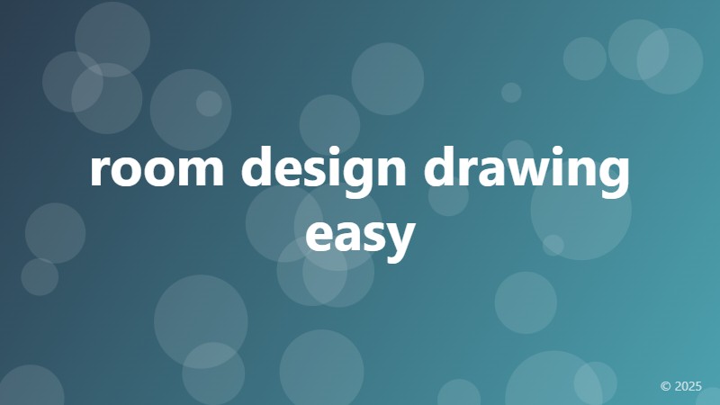 room design drawing easy