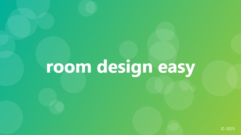 room design easy