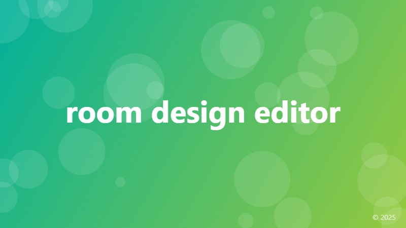 room design editor
