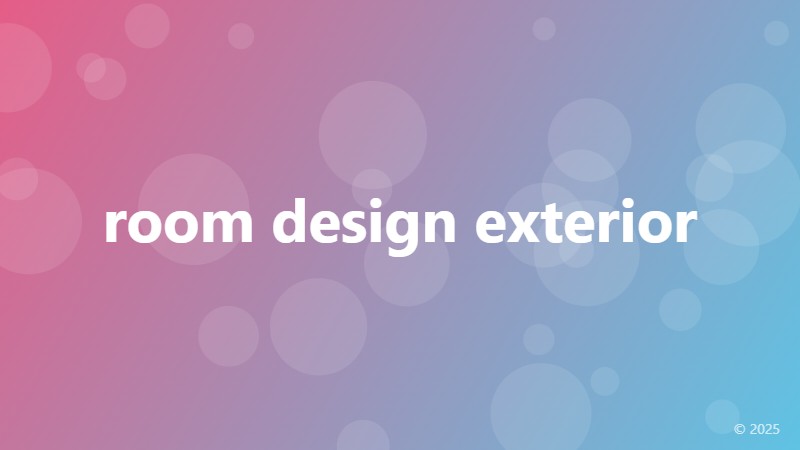 room design exterior