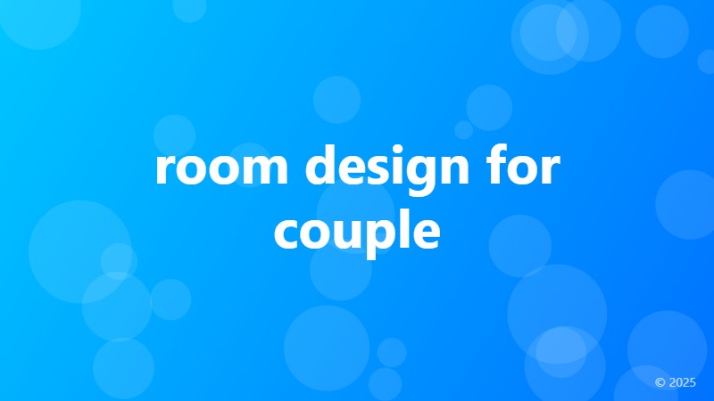 room design for couple