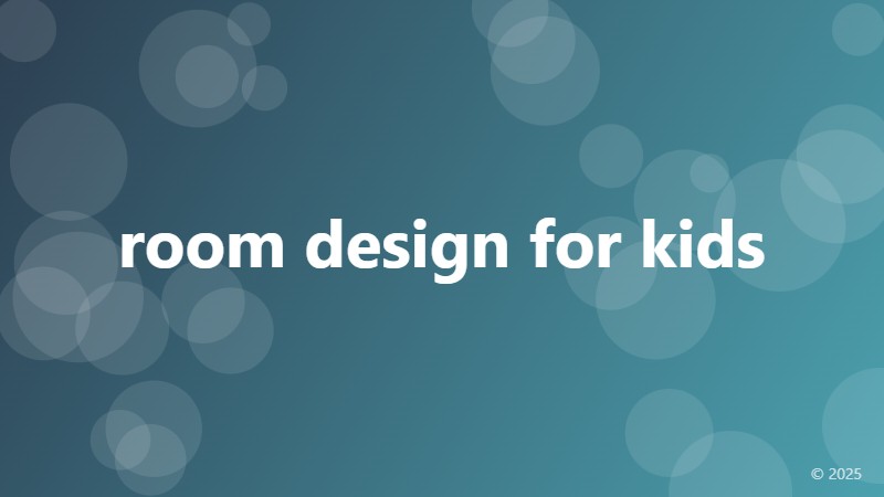 room design for kids