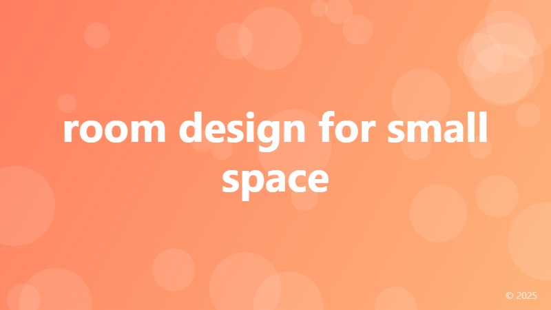 room design for small space