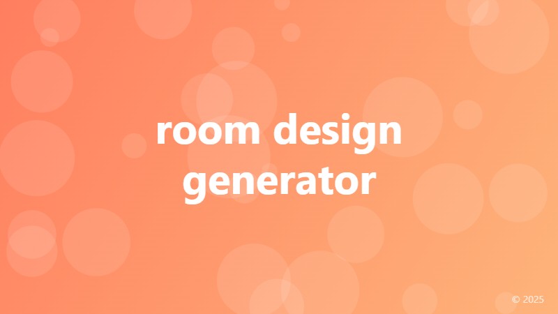 room design generator