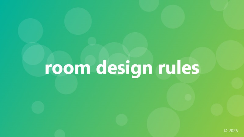 room design rules