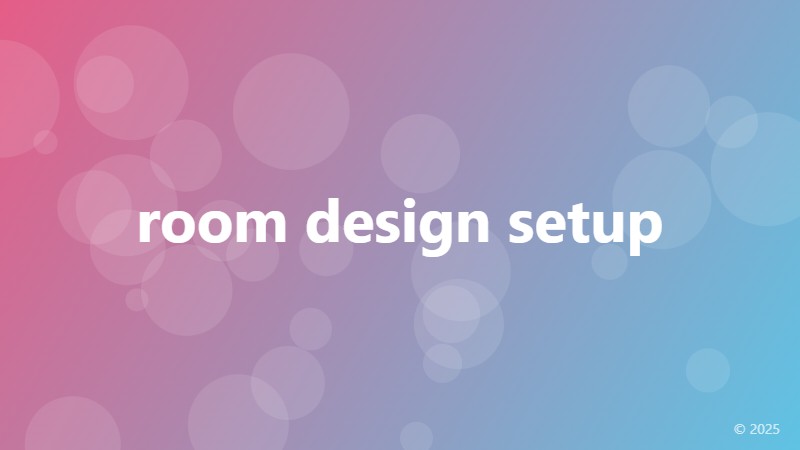room design setup