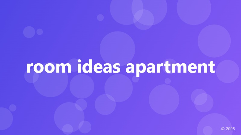 room ideas apartment