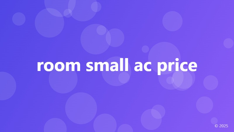 room small ac price