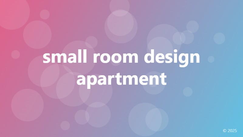 small room design apartment